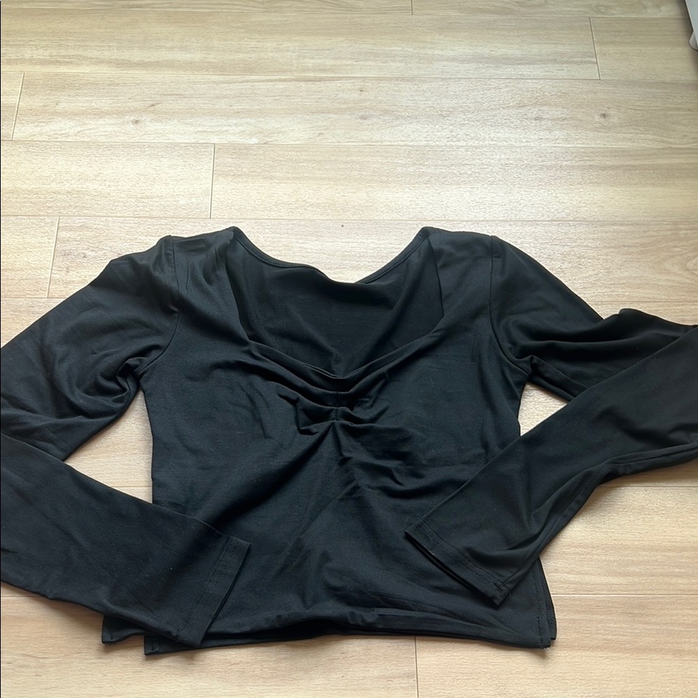 Elegant Black Long Sleeve Top